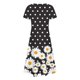 thumbnail image 4 of Vestido Largo Gibobby Verano Mujer Boho Beach Casual Manga Corta Estampado Floral Cuello Redondo, 4 of 5