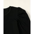 thumbnail image 5 of 7Y Big Girls Clothes 8Y Girls 2PCS Outfits Set Round Neck Big Girls Long Sleeve Top Leopard Pants Set Black, 5 of 7