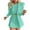 Green, variant on under $5 JINMGG Two Piece Outfits Women, 2023 Fashion Fall Women's Fashion Print Long Sleeve Turndown Collar Casual Short Skirt Suits Mint Green L