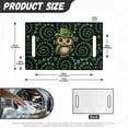 thumbnail image 7 of Whosucclay Owl Clover 4 Front Pockets Golf Cart Seat Cover Comfortable for Yamaha EZGO Club Car Icon, Foldable Design Golf Cart Protector, 7 of 7