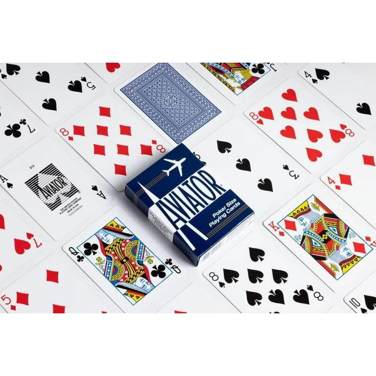 Aviator Poker Size Playing Cards Colors May Vary - Walmart.com