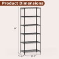 thumbnail image 3 of Costway 2 PCS Metal Storage Shelving Unit 900 LBS Storage Organizer with V-Shaped Rack, 3 of 9