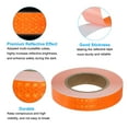 thumbnail image 5 of Uxcell 1 Roll Reflective Tape Waterproof Reflective Tape Warning Safety Tape Reflector for Trucks Cars Orange 1 inch x 82ft, 5 of 7
