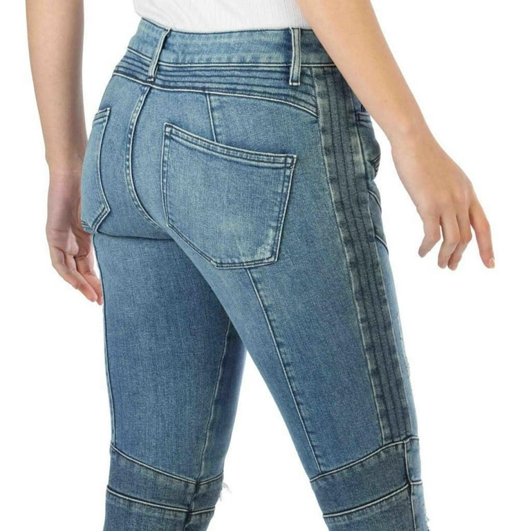 Tommy Hilfiger Women's Gigi Hadid Destroyed Moto Jeans US 6 Denim Walmart.com
