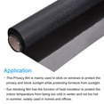 thumbnail image 4 of Uxcell Window Privacy Film 19.68 Inch x 9.84 Feet Frosted Glass Self-Adhesive Sun Blocking Sticker for Home Black, 4 of 6