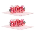 thumbnail image 1 of Tarjeta de flores 3D hecha a mano, tarjetas emergentes, tarjeta del Día de la Madre para abuela, esposa y mujeres. 2 piezas, 1 of 9
