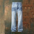 thumbnail image 3 of Kakii Men's Solid Color Button Zipper Pocket Casual And Fashionable Denim Pants, 3 of 8
