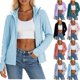 thumbnail image 1 of Neewe Womens Plain Sun Protection Hoodie Jackets Light Weight Long Sleeve Shirts Hiking Outdoor Full Zip Tops, 1 of 7