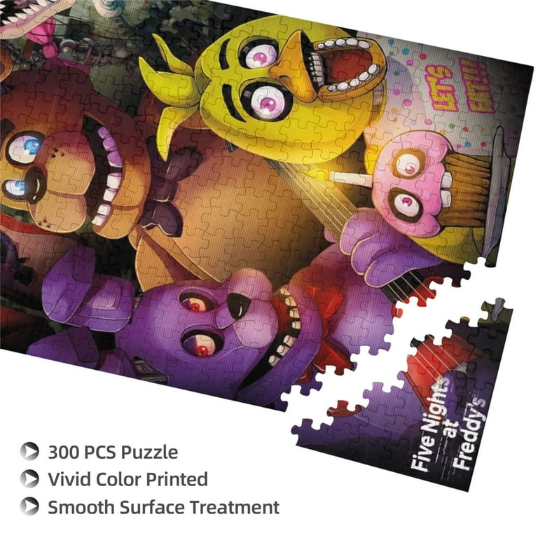 Fnaf Puzzle Wooden Five Nights Game Puzzle Anime Jigsaws Puzzles  200/300/500/1000 Pieces Adults Kids Diy Anime Jigsaws Puzzlesintellectual  Puzzle : : Toys & Games