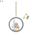 thumbnail image 2 of PENGXIANG 1 Set Christmas Pendant Tree Deer Pattern Wear-Resistant Wood Wall Background Hangings Home Decor, 2 of 9