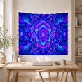 thumbnail image 5 of Floral Mandala in a Nebula with Crescent Moons, Mystical Psychedelic for Space Lovers, Celestial Wall Art, Housewarming Gift, Tapestry Wall Hanging for Bedroom and Studio, 5 of 7