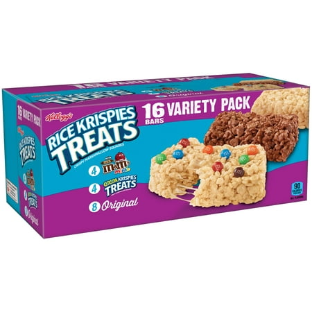 (6 Pack) Kellogg's Rice Krispies Treats Variety Pack, 0.78 Oz, 16
