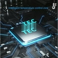 thumbnail image 1 of Enfriador De Teléfono, Turbinas Gemelas Y Motores Gemelos Ventilador De Enfriamiento De Teléfono Celular Semiconductor De Doble Núcleo Inteligente Con Ahorro De Energía Para, 1 of 7