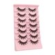 thumbnail image 1 of Pestañas Estilismo Natural Anime Pestañas Slim Mink Pestañas Postizas Espinosas 3D Pestañas Rizadas (7 Pares), 1 of 8