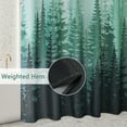 thumbnail image 5 of Inosoo Green Forest Fabric Shower Curtain, Decorative Farmhouse Tree Shower Curtain for Christmas Holiday, 72" x 72", Washable, 5 of 11
