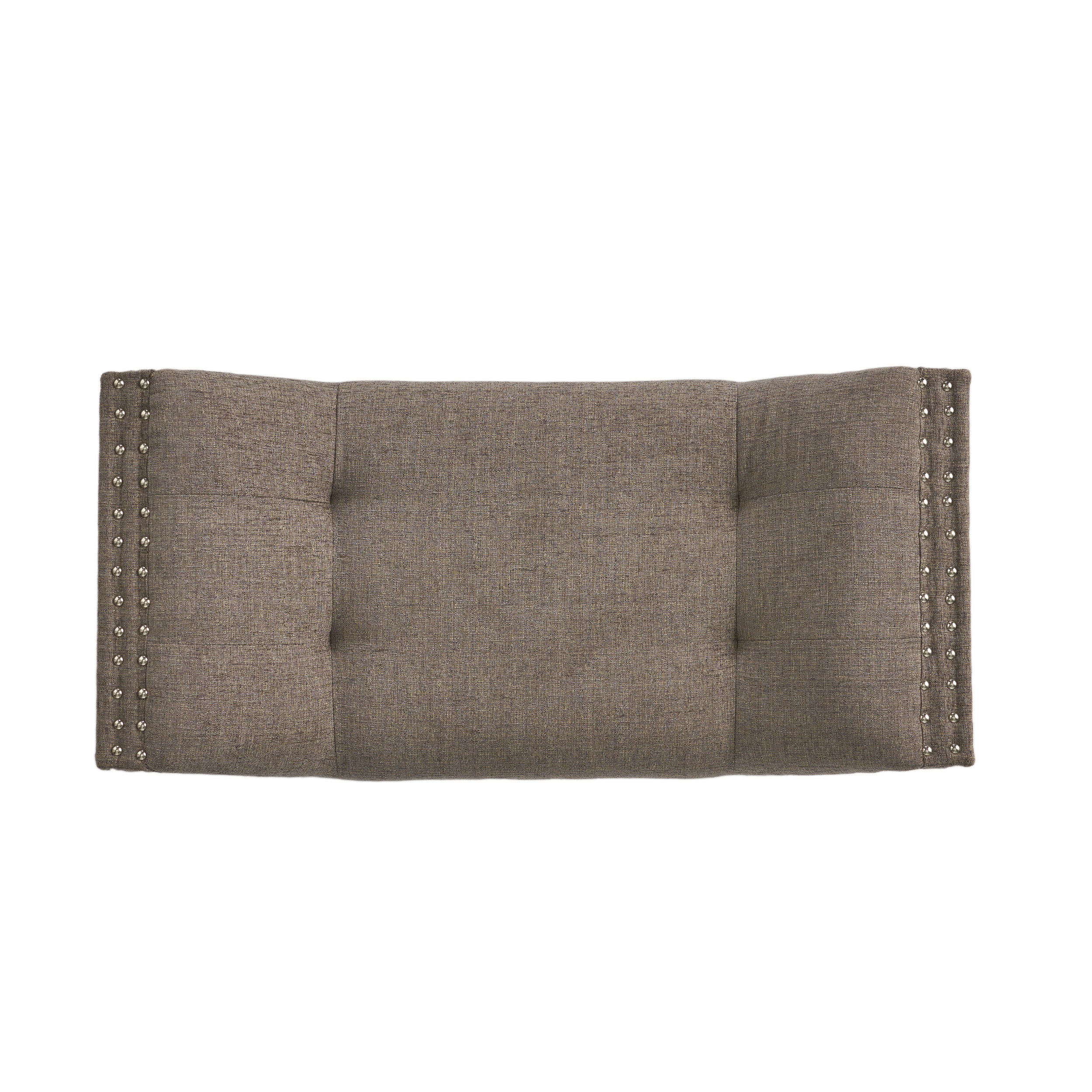 Noble House Petra Fabric Ottoman, Beige
