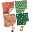 thumbnail image 3 of Christmas Wrapping Paper Roll Classic Gift Wrap Paper Gift Wrapping Gift Packing B 4 Sheets, 3 of 9