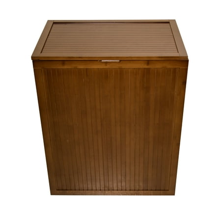 Eccostyle by CCL Solid Bamboo Folding Clothes Hamper with Removable Laundry Bag