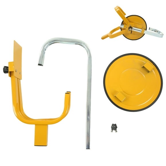 Vehicle Wheel Anti Theft Lock Adjustable Clamp Universal Fit for Car Camper Truck Trailer SUV
