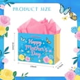 thumbnail image 4 of Day  Bag for Mom 13" Large Floral Mother's Day Paper Bag with Tissue Paper and Handles Horizontal Happy Mother's Day  Wrap Bags for Mom Grandma Sister Wife Party Decorations, 4 of 6