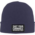 thumbnail image 1 of Shut Your Cornhole Bonnet Tricoté Femmes Hommes Bonnet d'Hiver Chaud, 1 of 7