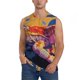 thumbnail image 1 of Balery Colorful Gecko Jungle Art Camisetas sin mangas para hombre, absorbe la humedad y protege contra el mal olor.-Medium, 1 of 7