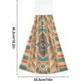 thumbnail image 3 of GZHJMY Kitchen Hanging Hand Towels for Bathroom Decorative with Hanging Loop Tribal Vintage Ethnic Geometric Set of 2 Soft Absorbent Funny, 3 of 7