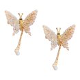 thumbnail image 1 of 2 pinzas para el pelo con forma de mariposa, con alas móviles, bonitas Dorado, 1 of 9