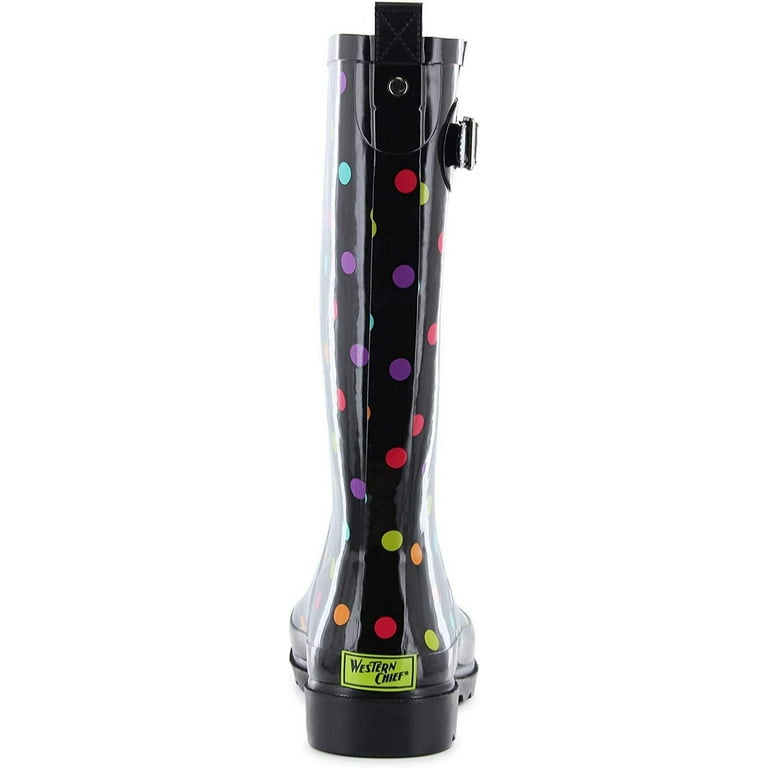 Women's Western Chief Tall Printed Rain Boot Dot City 8 M Women's Western Chief Tall Printed Rain Boot Dot City 8 M