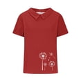 thumbnail image 4 of My Orders Lightweight Tops & Blouses Summer Blouses for Women 2025 Cotton Basic Tees Fitted Pack Womens Tops Dressy Casual Short Sleeve Zipper My Orders Placed By Me, 4 of 4