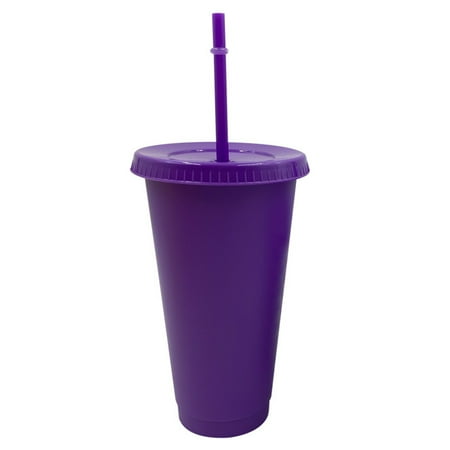 

QCTime Christmas Straw Cup Festive Reusable PP Solid Color Drinking Tumbler with Lid for Home