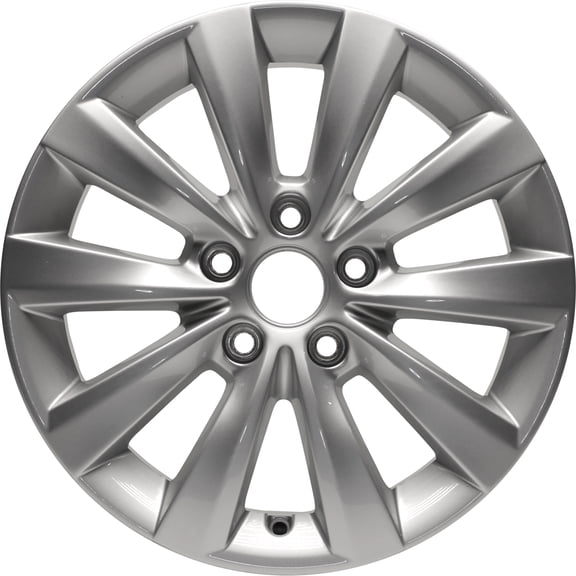 Remanufactured Painted Light Silver Aluminum Wheel 16 x 6.5 5616010258Z8 fits 2012-2015 Volkswagen Passat