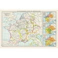 thumbnail image 3 of Droysen 24x17 Black Modern Framed Museum Art Print Titled - Europe Frankish Kingdom Merovingians - Droysen, 3 of 5
