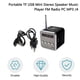 thumbnail image 2 of Wireless Stereo Retro Speaker Bluetooth Speaker with LED Digital Display Portable FM Radio for Mobile Phones Tablets Laptops, 2 of 5