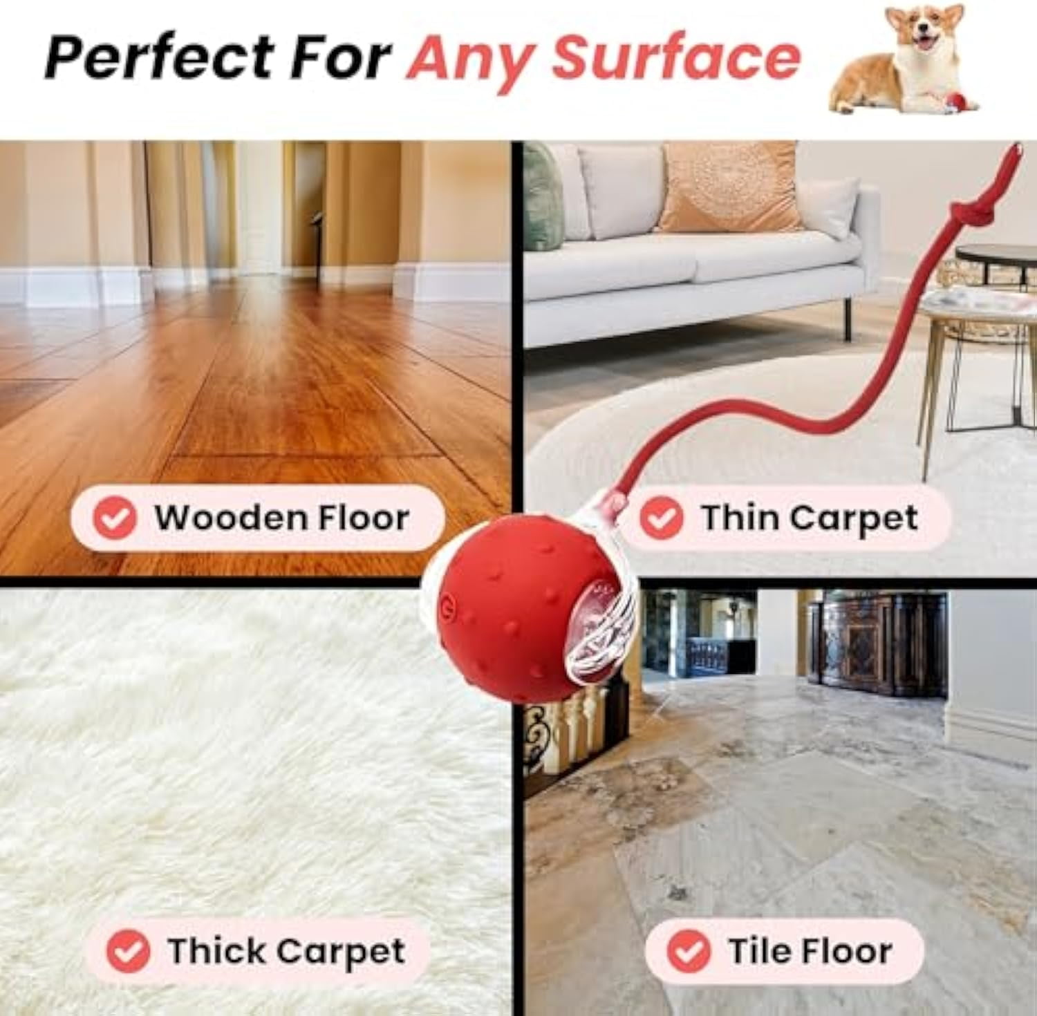 3PCS Tiny Ball Dog Toy, Tinyfetch Interactive Motion Dog Cat Toys Balls,360°Smart Automatic Rolling Electric Dogs Ball Toy with Birdsong, Fast Moving Toy for Dog and Cat,Tough Chew Proof