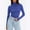 Blue#02, variant on Women's Mock Neck Long Sleeve Tops Oversized Turtleneck Slim Thermal Tight Underwear Long Sleeve T Shirts Womens Casusal Solid Plus Size Base Layer Loose Comfy Tees Shirt Fall Spring Clothes