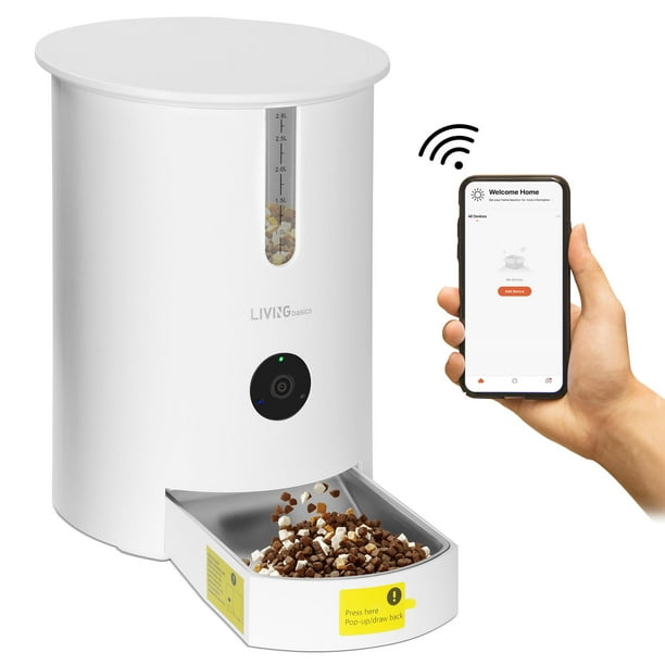 Programmable 2.8L Automatic Pet Feeder 2.4G WiFi Smart Dry Food