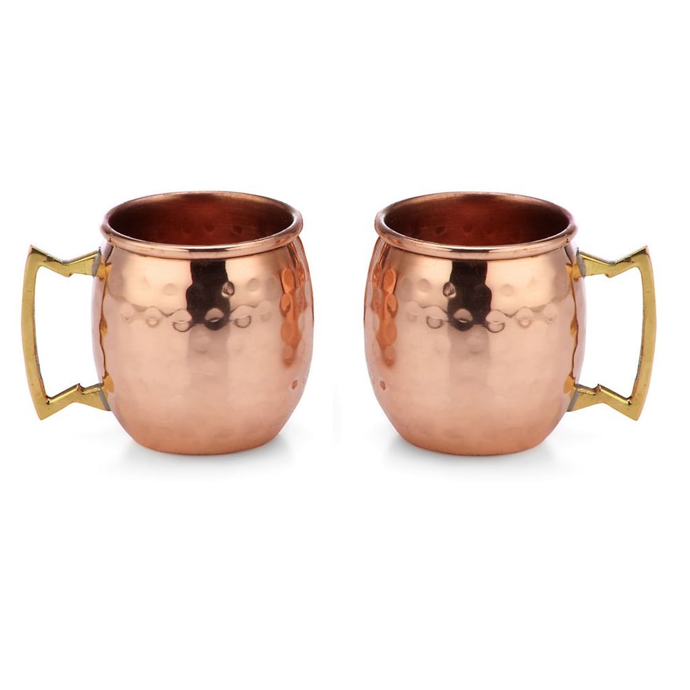 23 oz Jumbo Moscow Mule Drink Mug Set of 2 Solid Copper Dimpled Beverage Cup 