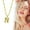 Gold N, variant on Latrodar Personality Imitation Gold 26 English Letter Necklace Fashion Trend Jewelry Gift Gold