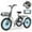 Light Green, variant on MOONCOOL TK1 Folding Electric Tricycle, 750W Motor 48V Foldable Ebike Electric Trike for Adults, 20" Fat Tire 3 Wheel Electric Bicycle with Front & Rear Baskets