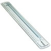 Westcott Finger Grip Ruler, 12", Plastic, Gray, Imperial, 0.12 lb., for Office, 1-Count