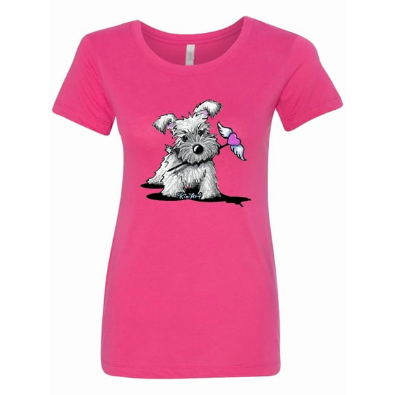 Inktastic Schnauzer with Heart Women's T-Shirt
