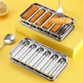 thumbnail image 4 of Molde Para Salchichas De Acero Inoxidable, Herramienta Para Hornear Perros Calientes, Resistente A Altas Temperaturas, Molde Para Hacer Salchichas, Accesorios De Cocina Hechos A Mano Eigraketly HA036135-00, 4 of 6