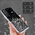 thumbnail image 4 of Compatible with Xiaomi Redmi Note 11 Pro Case Glitter Clear Sparkly Cases Shockproof Xiaomi Redmi Note 11 Pro Phone Case for Women Silicone Cute Slim Bling Protective Case (Redmi Note 11 Pro, Black), 4 of 10