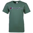 thumbnail image 1 of Champion Camiseta Unisex de Para Niños - Camiseta, Cuello Redondo, Algodón, Logotipo, color sólido Verde XS (X-Small), 1 of 2