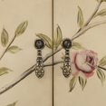 thumbnail image 5 of Christopher Knight Home Vintage Hand-Painted Half Moon Accent Storage Cabinet with Floral Design, Antique Cream, 5 of 11