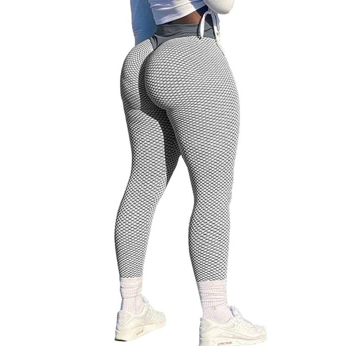 QRIC Butt Scrunch Seamless Leggings for Women High Waisted Booty Workout Yoga  Pants Ruched Butt Lift Textured Tights - Walmart.com