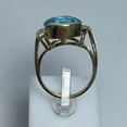 thumbnail image 3 of Blue Topaz 14kt yellow gold ring with 16x12MM Oval Fantasy Cut 11ct Topaz and .15pts Diamond, 3 of 4