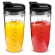 thumbnail image 1 of Paquete de 2 Vasos de Licuadora de Repuesto de 24 Onzas con Tapa para Nutri Ninja Auto IQ BL450 BL480 NN102 Accesorios de Licuadora, 1 of 5