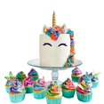thumbnail image 4 of Set de decoración para tartas con diseño de unicornio con diseño de unicornio, cuerno dorado y oreja, 4 of 5